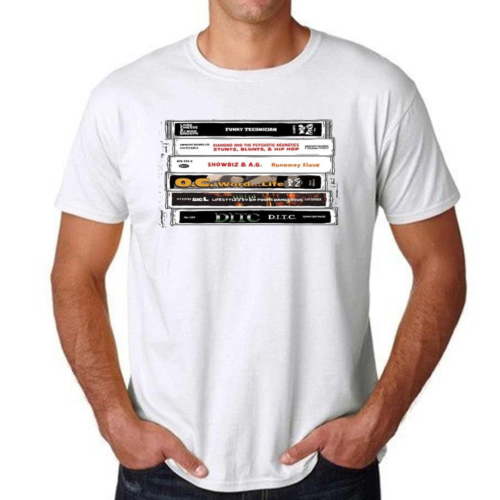 Lord Finesse DITC BIG L Raptees T Shirt Hip Hop